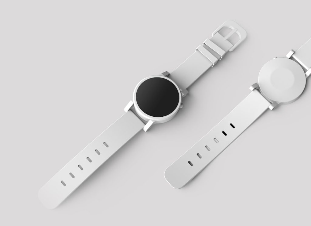 Stijlvol herenhorloge op witte achtergrond