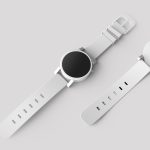 Stijlvol herenhorloge op witte achtergrond